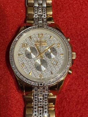 INGERSOLL DIAMOND SPECIAL IG 0206DS NUMBER 02636 18 CARAT GP SS NEW