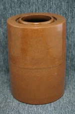 REDWARE Stoneware Salt Glaze WAX SEALER Canning Top CROCK / Preserve Jar