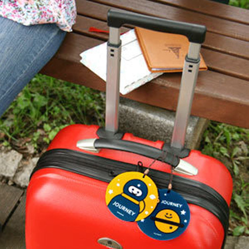 FUNKY LUGGAGE TAG Address Label Bag Baggage Case Holiday Suitcase