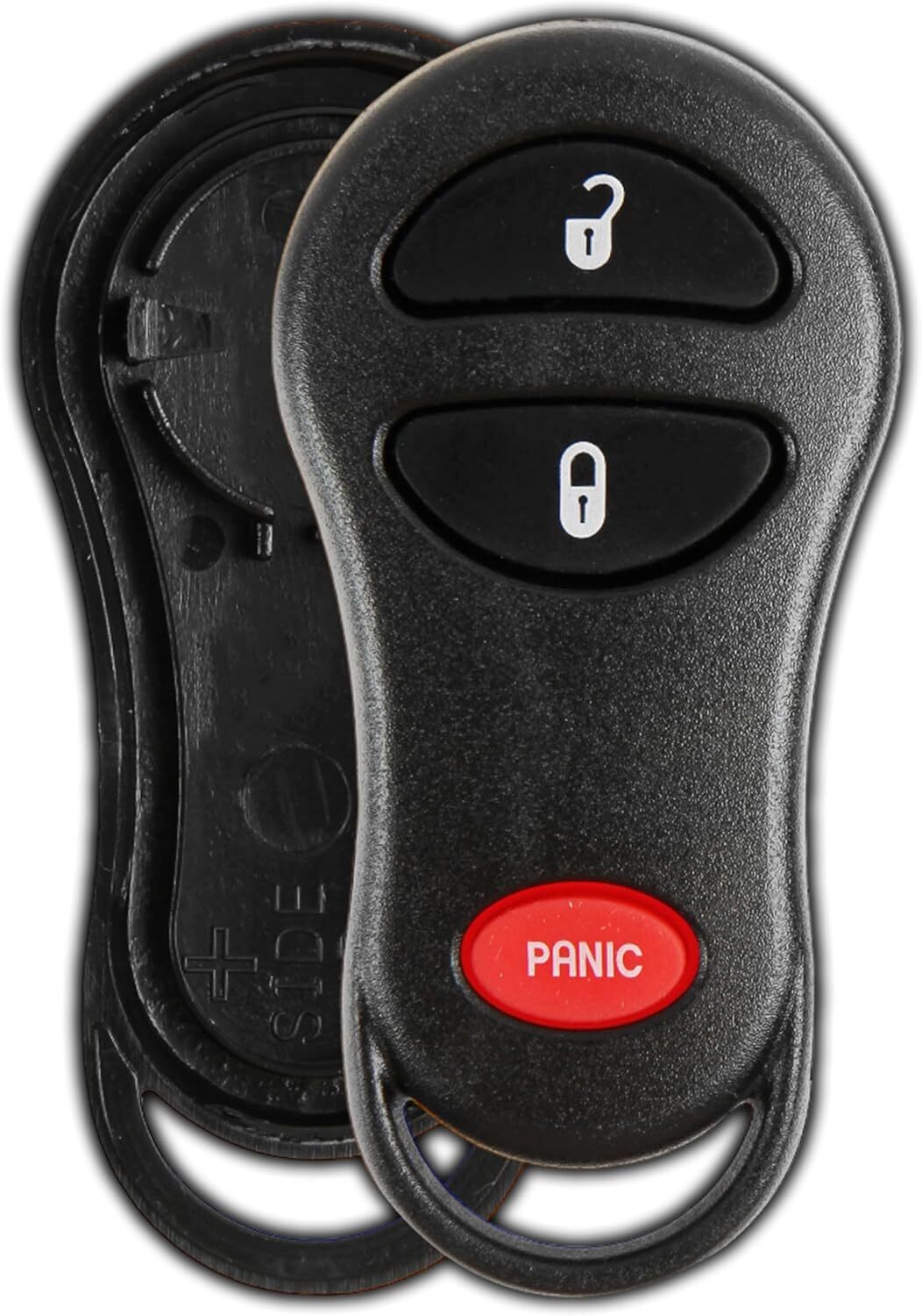 KeylessOption Key Fob Cover Case Replacement for Chrysler Caravan Dodge Ram Jeep