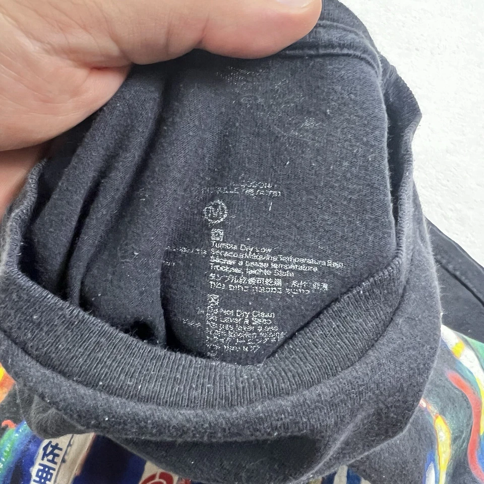 Camiseta De Colección Circa Skate Negra Tokyo City Gráfico Mediana Y2K Camiseta Patinadora Foto 3 de 4