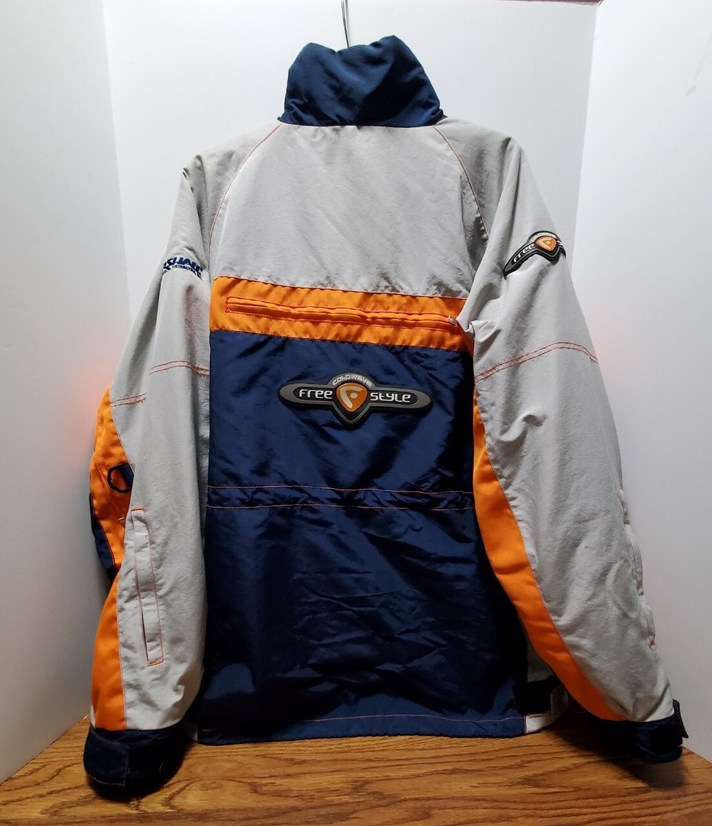 Coldwave Snowmobile Jacket Mens Sz L Power-Skin Free-Style Blue