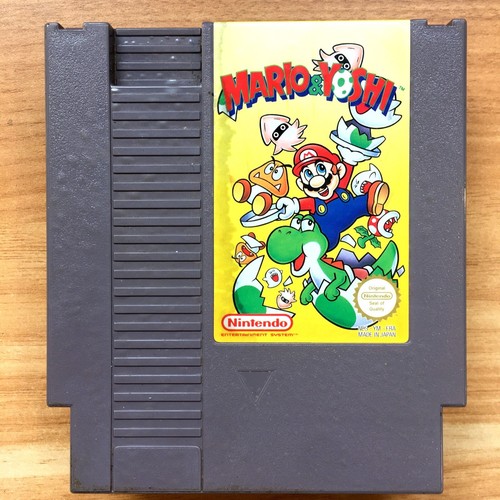 MARIO & YOSHI - CARTOUCHE SEULE 100% ORIGINALE NINTENDO NES PAL B FRA Cartridge