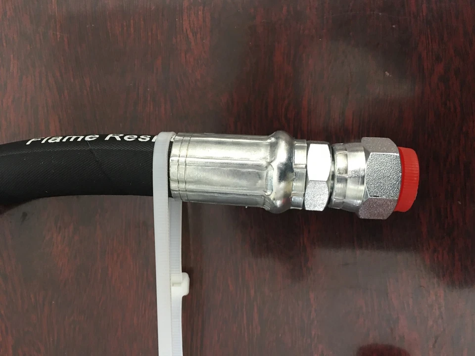 1/2" x 30" 2 wire Hydraulic Hose 5000 PSI with 2 Female JIC Swivels #10 - Image 2 of 3