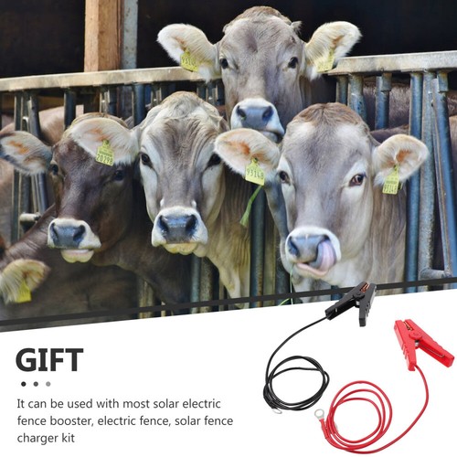 Charger Connection Cable Electric Fence Connector Wire with Clips Jump Leads - 第 2/12 張圖片