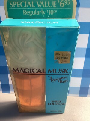 Magical Musk by Toujours Moi Max Factor For Women 1.65 oz Spray Cologne Rare NOS