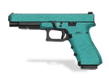 Gen 3 Glock 34 / Glock 35 Decal Grip - Reptilian Teal 