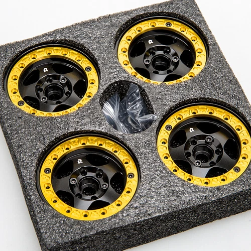 Llanta de rueda Beadlock de latón estrecho de 1,9" de 1/10 radiocontrol para coche sobre orugas SCX10 TRX4 VS4-10 4 un. - Imagen 9 de 14