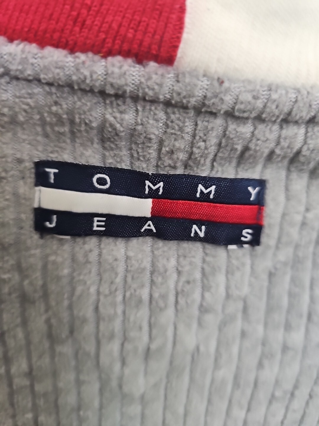 Vintage Tommy Hilfiger Mens M Gray Corduroy Ribbed V-Neck Shirt Long Sleeve thumbnail 9