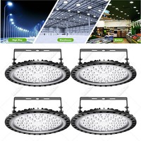 4X 200W Led Hallenstrahler Ufo Industrielampe Hallenbeleuchte Led High Bay Weiß