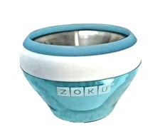 ZOKU FREEZER ICE CREAM BOWL, AQUA TURQUOISE freezing sorbet 