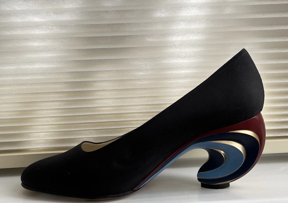 Salvatore Ferragamo CREATIONS CURL SIZE 6 M HEEL Pumps Women Shoes