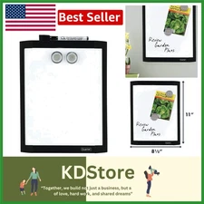 Magnetic Whiteboard 8.5x11 Dry Erase Board for Wall Home Office Kids