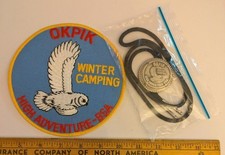 Northern Tier Okpik High Adventure Base 6" Back Patch and Bolo Tie New and Used