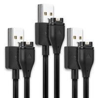 3X Usb Kabel FüR Garmin Impact Bat Swing Sensor Ladekabel Schwarz