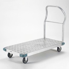 Platform Truck - Aluminum Diamond Deck 60 x 30 1000 Lb. Capacity 5" Polyurethane