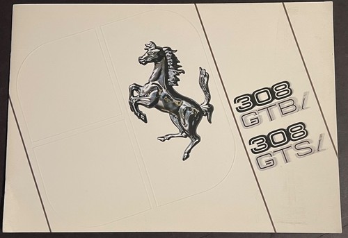 Mint Original! 1983 Ferrari 308 GTBi/ GTSi  (US Version) Sales Brochure! #252/82