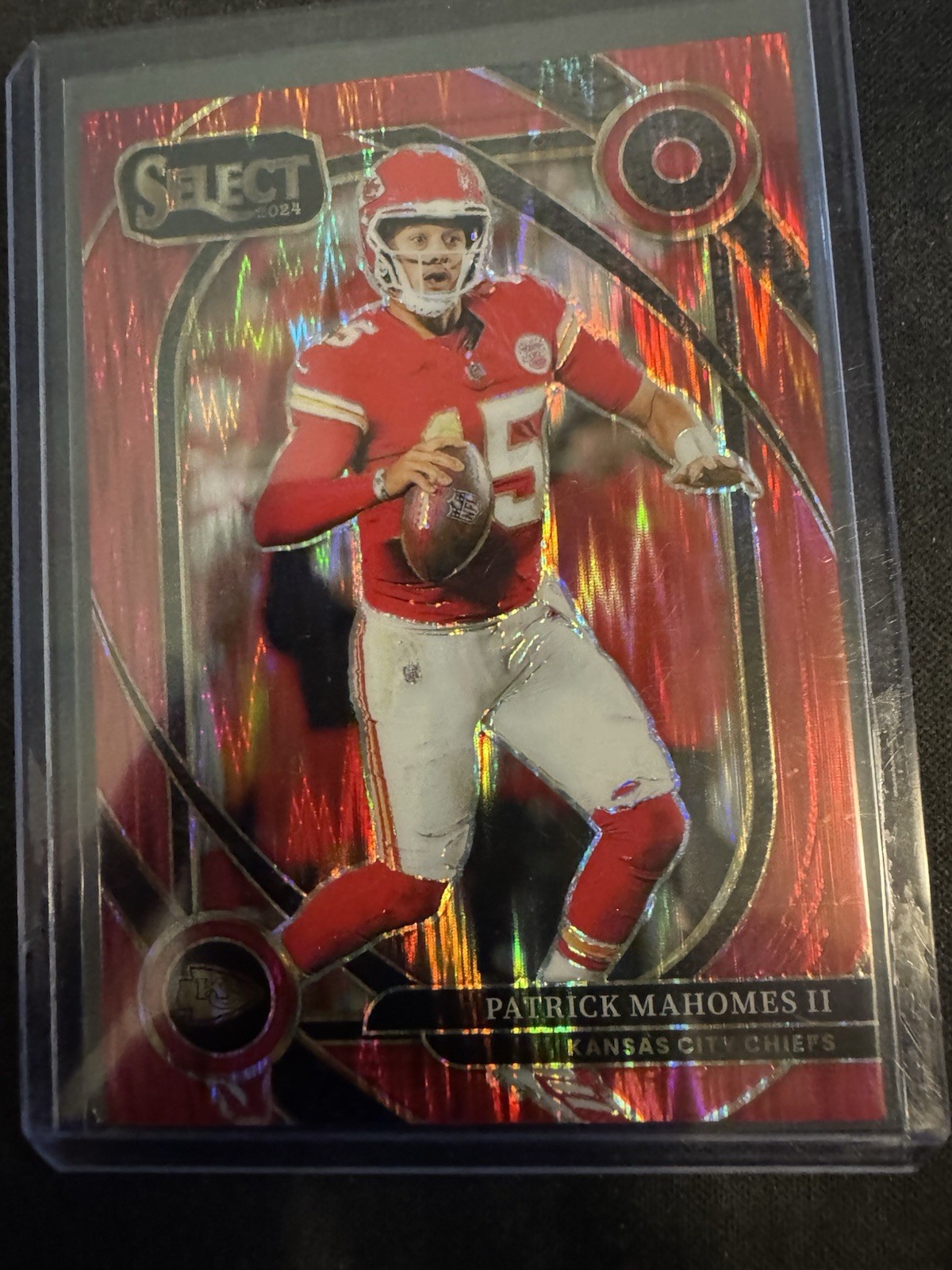 2024 Panini Select - Club Level Patrick Mahomes II #223 Red Shock Prizm /249