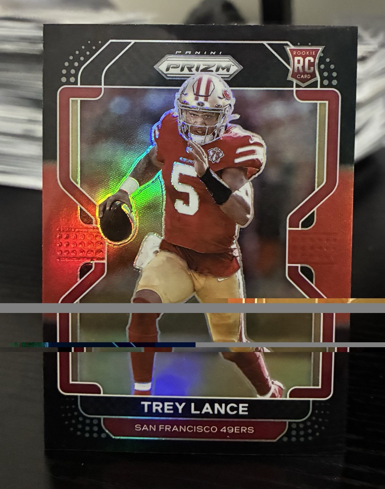 2021 Chronicles Trey Lance Prizm Black RC Red Rookie #PB-4 /99 49ers