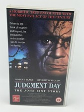 Judgment Day: The John List Story (VHS) 1993 Big Box, Robert Blake Crime Movie