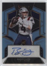2022 Panini Select Rookie Signatures Light Blue Prizm 5/49 Bailey Zappe Auto gp1