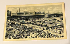 1938 Chicago Postcard Swift & Co. Chicago Plant World's Busiest Mile Posted