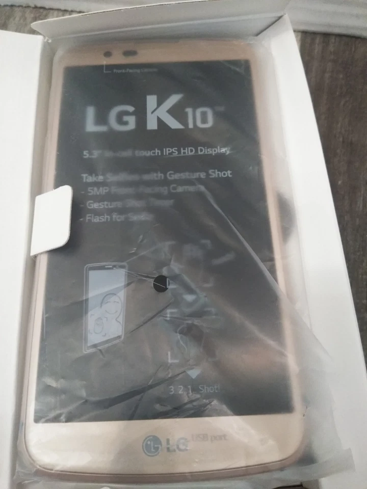 NEW LG T-MOBILE K10 - 16GB - Gold - CELL-PHONE (READ) - Image 2 of 4