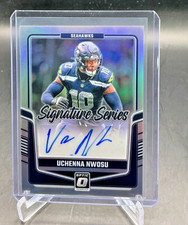 2025 Donruss Optic UCHENNA NWOSU Silver Holo AUTO Seahawks