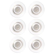Quartet Strong Magnets, Glass Whiteboard, Dry Erase Board, 6 Pack, Clear