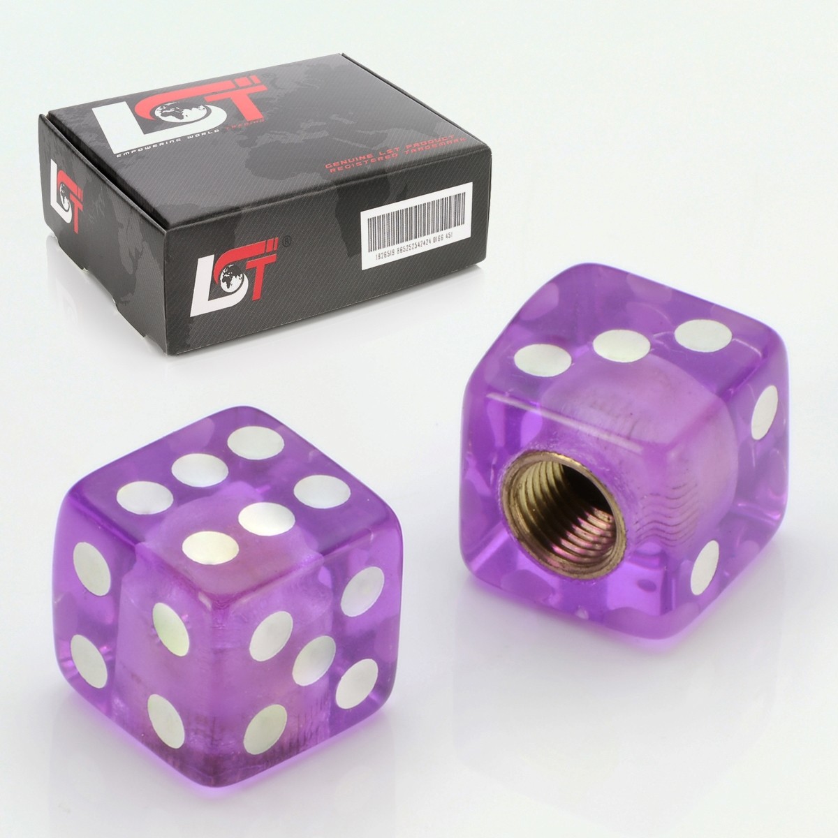 2x Valve Cap Tire Valve Cap Cube Purple for Car Truck Motorcycle Quad
