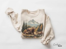 Retro Bear Vintage Fall Sweatshirt