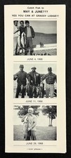1969 Kenora Ontario Canada Grassy Lodge Fishing Sports Vintage Travel Brochure