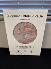 Ruggable 5'x7' Washable Bridgerton Debutante  s Dream Rose Rug- New 