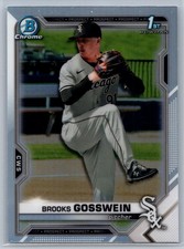 2021 Bowman Draft #BDC-21 Brooks Gosswein Chrome Refractor *WS