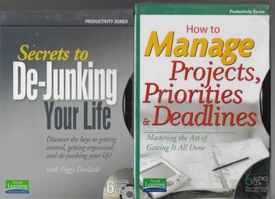 How To Manage Projects Priorities & Deadlines /Secrets De-Junking Audio CD's NEW