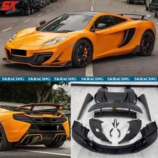 For 12-14 McLaren MP4-12C Front Rear Bumper Lip Wing Body Kits Half Carbon Fiber