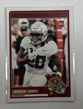 Jordan James RC 2025 Panini Score Base Rookie Card #47 49ers. rookie card picture