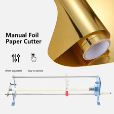 Hot Foil Paper Cutter Manual Slitter Hot Stamping Hand Cutting Machine 1" Core