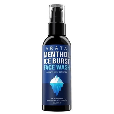 Arata Menthol Ice Burst Face Wash with 1% Salicylic Acid - 100ml