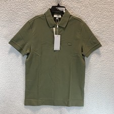 Lacoste Mens Polo Shirt S Green Alligator Regular Fit Short Sleeve Cotton Preppy