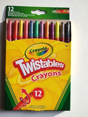 NEU CRAYOLA Twistables Farbstifte Mehrfarbig 12 Stück (1er Pack)