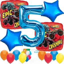 Anagram Hot Wheels Monster Truck Birthday Balloons Party #5 Officially Licensed
