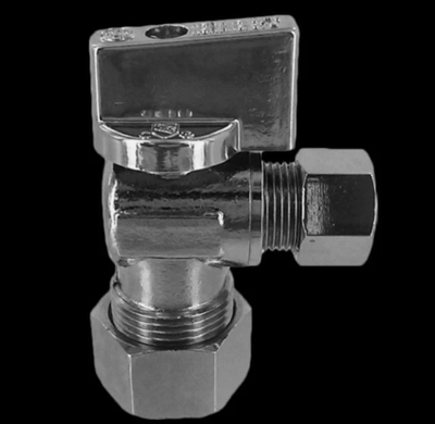 #ad 2 Pack PROFLO PFXQAC32C Low Lead Compliant Quarter Turn Angle Stop $12.76