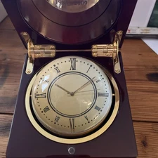 Tobacco Memorabilia Philip Morris USA Crystal Ball Desk Clock Retirement Gift NC