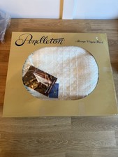 NWT Vintage Pendleton Blanket Soft Virgin Wool Occasional Throw Open Box USA