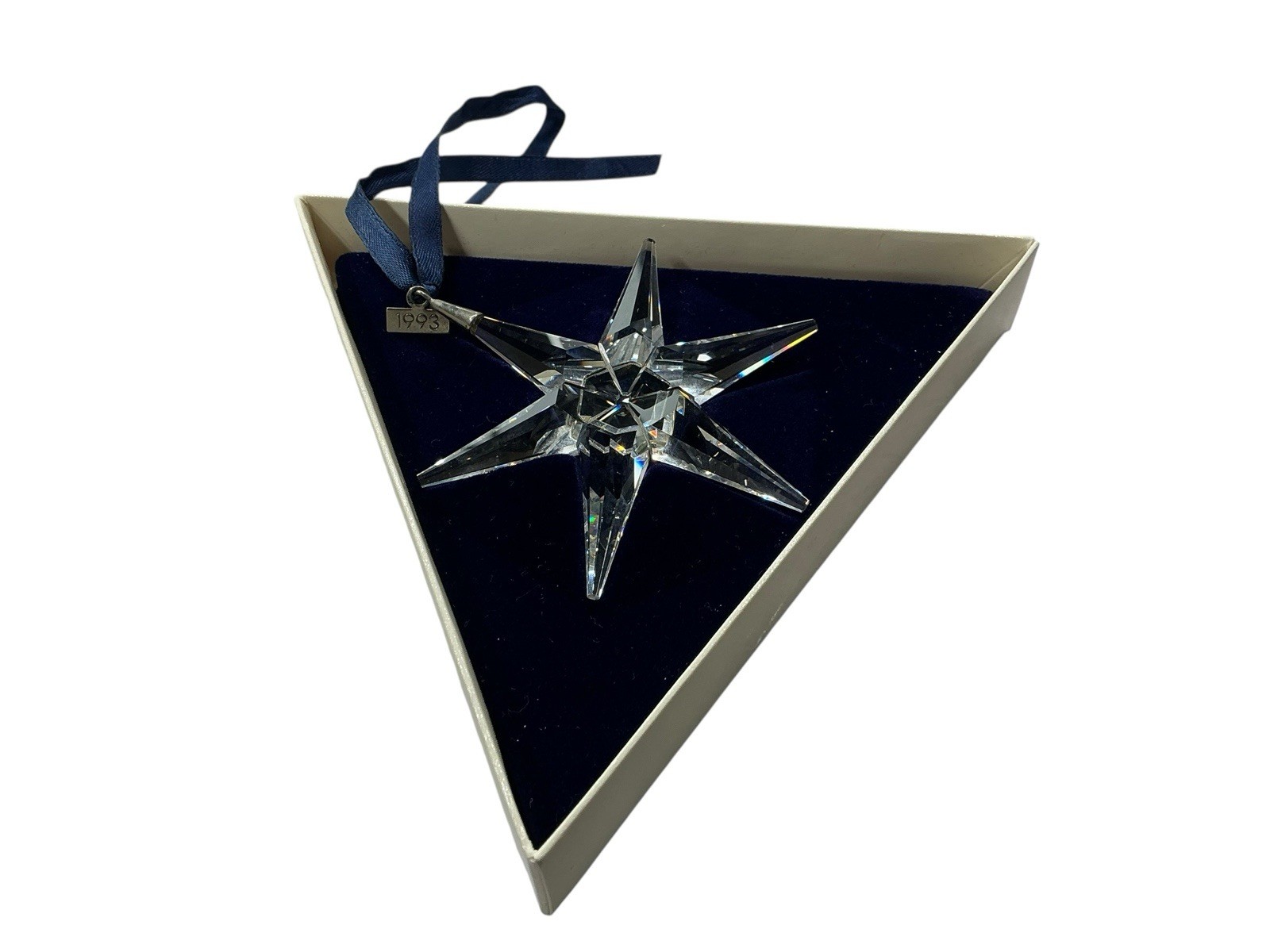 SWAROVSKI 1993 STAR CRYSTAL CHRISTMAS ORNAMENT in BOX