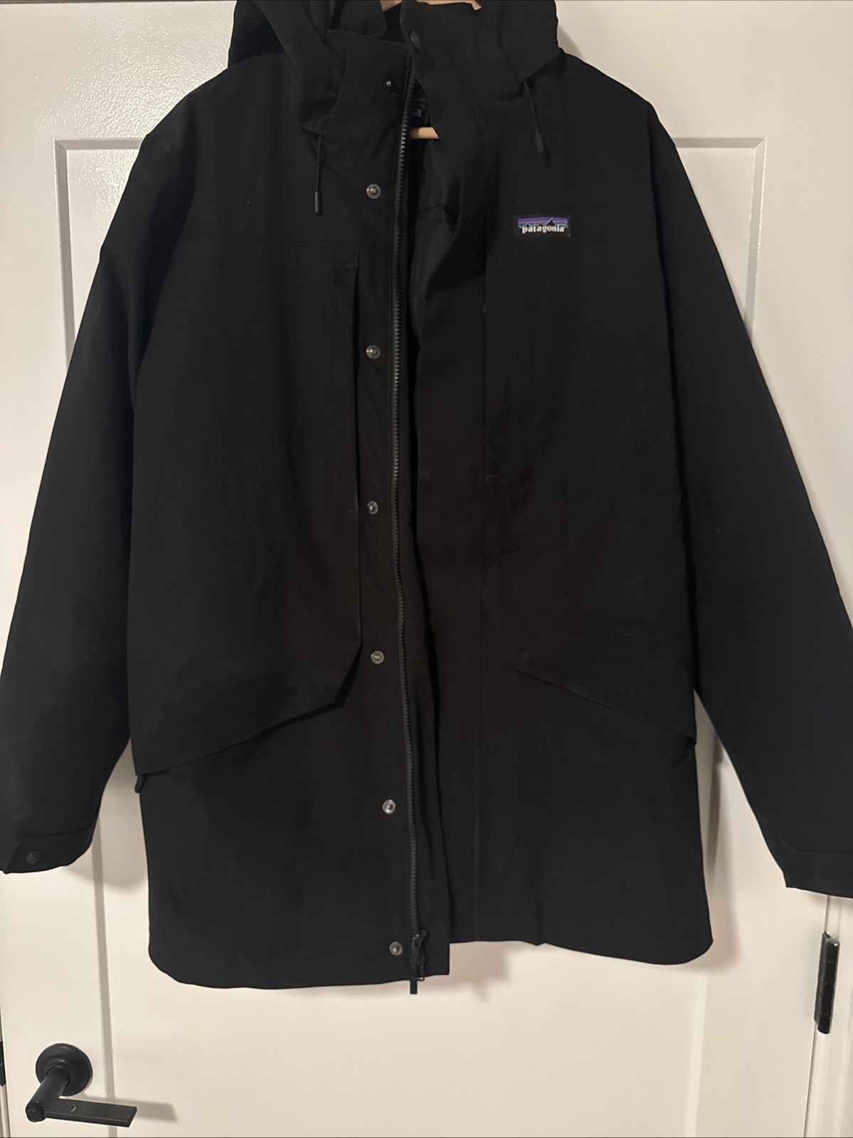 Parka Patagonia Tres 3 en 1 para hombre mediana negra