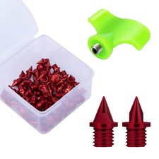 Carbon Steel Track Spikes, 50 Pcs 1/4 Inch Lighter Weight Spikes for Track, 0...