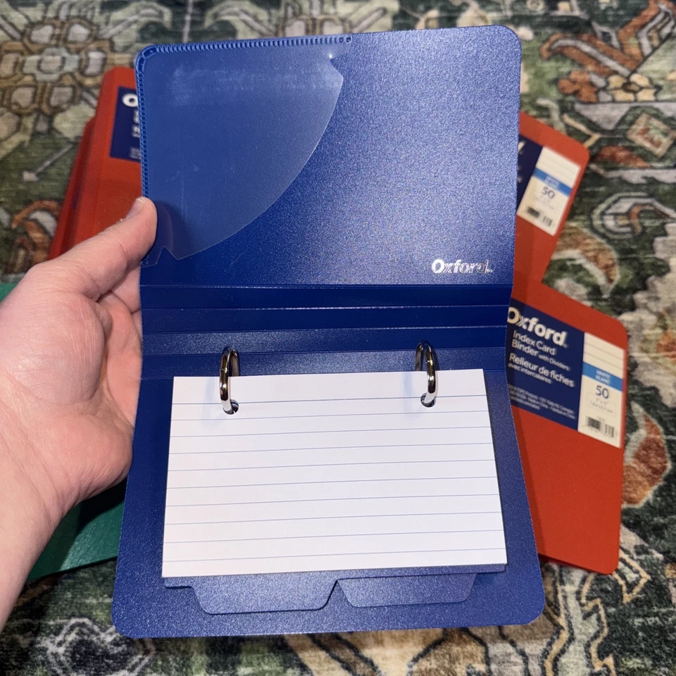 Oxford Index Card Binder Dividers, 3" x 5", Color Will Vary, 50 Cards,1 Binder - Image 4 of 4