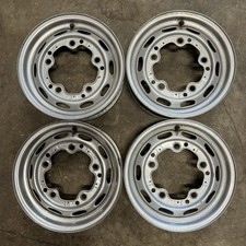 1958 Porsche 356 Steel Wheel Set Silver Painted Rims Lemmerz Sdrad Wheels